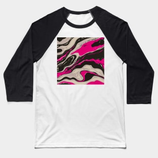 Black and White Brink Pink Inkscape Baseball T-Shirt